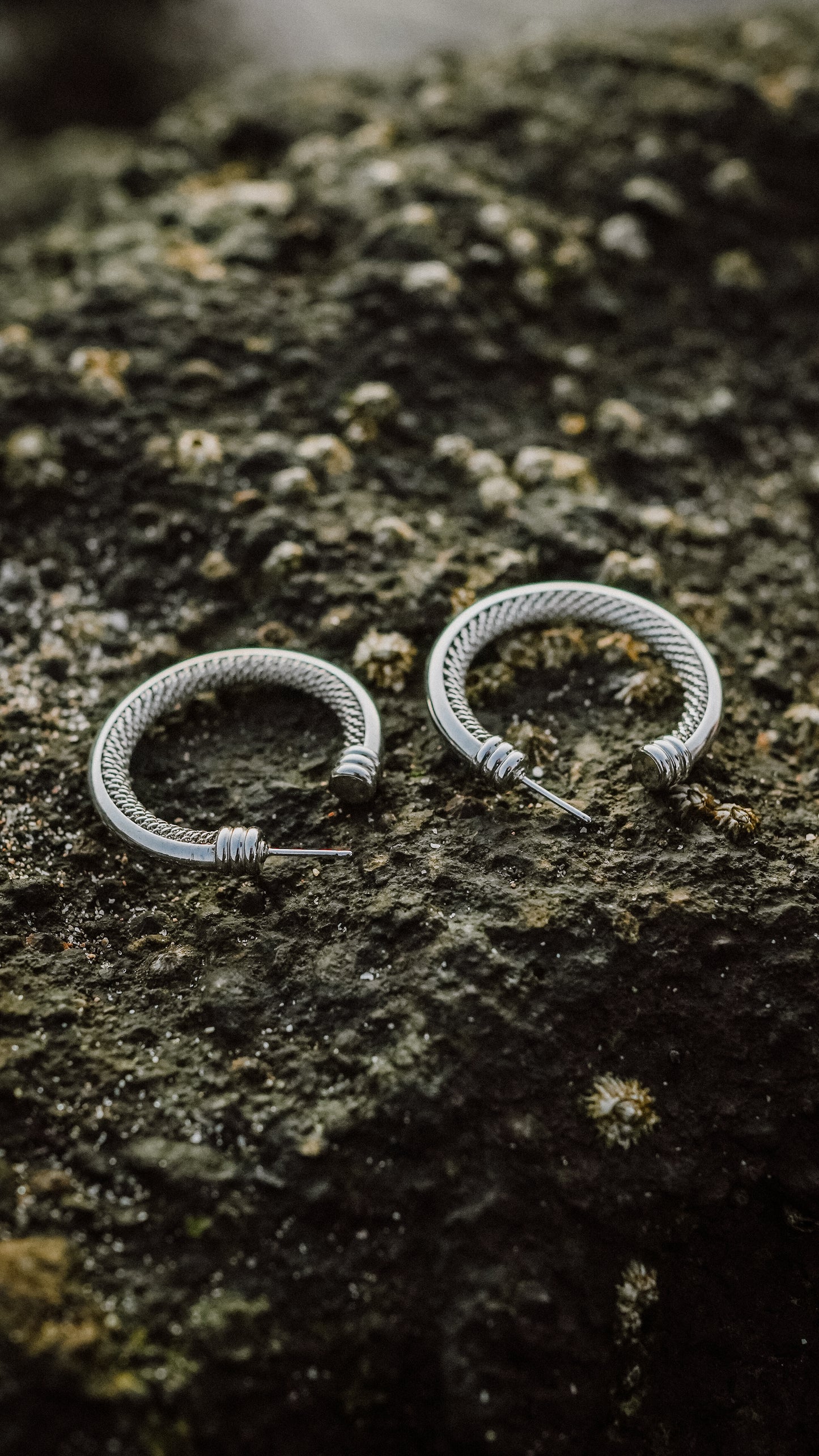 Textura Hoop Earrings