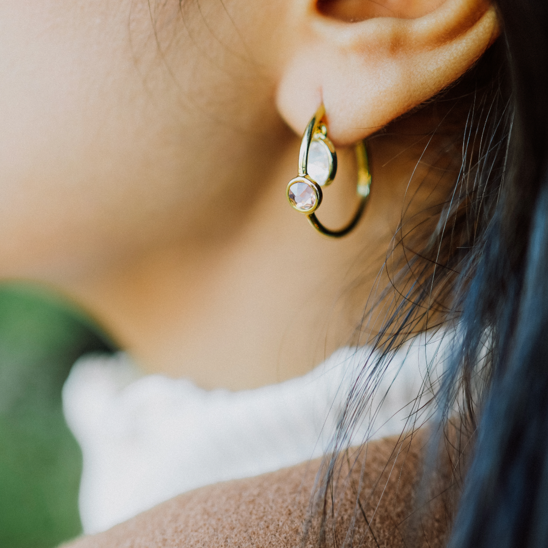 Tranquil Aura Swarovski® Hoops