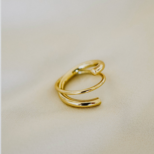 Sandy Gold Ring