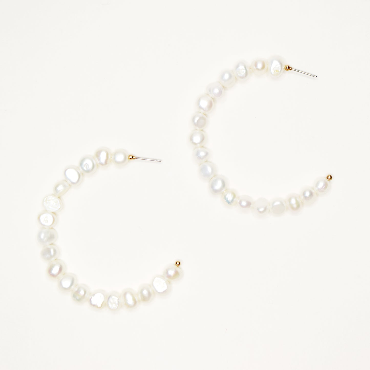 Becca Freshwater Pearls Big Hoops